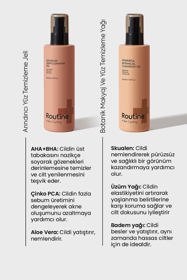 Routine+ Skin Cycling Cilt Bakım Seti (8in1)