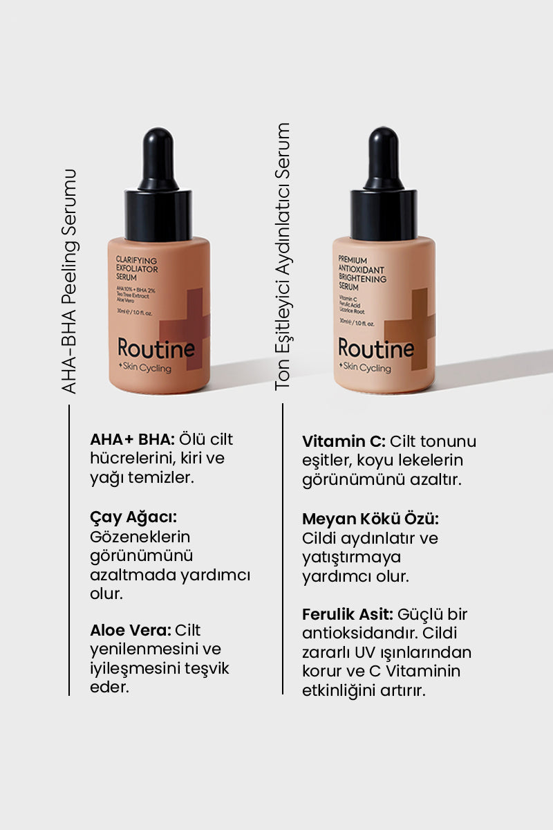 Routine+ Skin Cycling Cilt Bakım Seti (8in1)