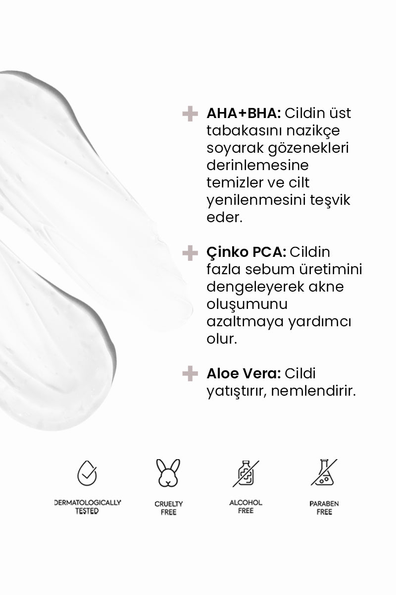 Arındırıcı Yüz Temizleme Jeli - Aloe Vera Ve Zinc Pca Zenginliğinde Advanced Deep Cleansing Jel