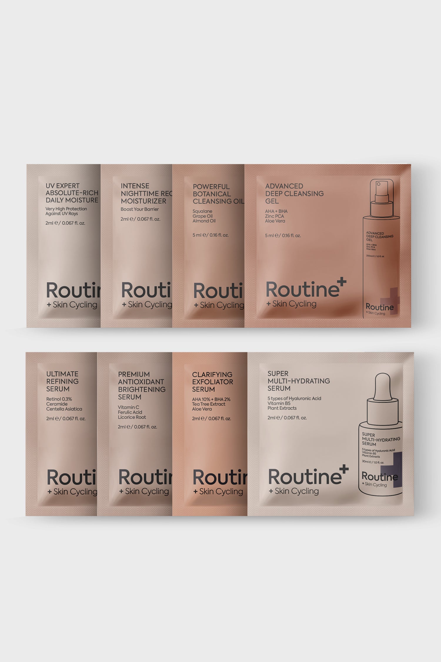 Routine+ Skin Cycling Deneme Kiti (8in1)