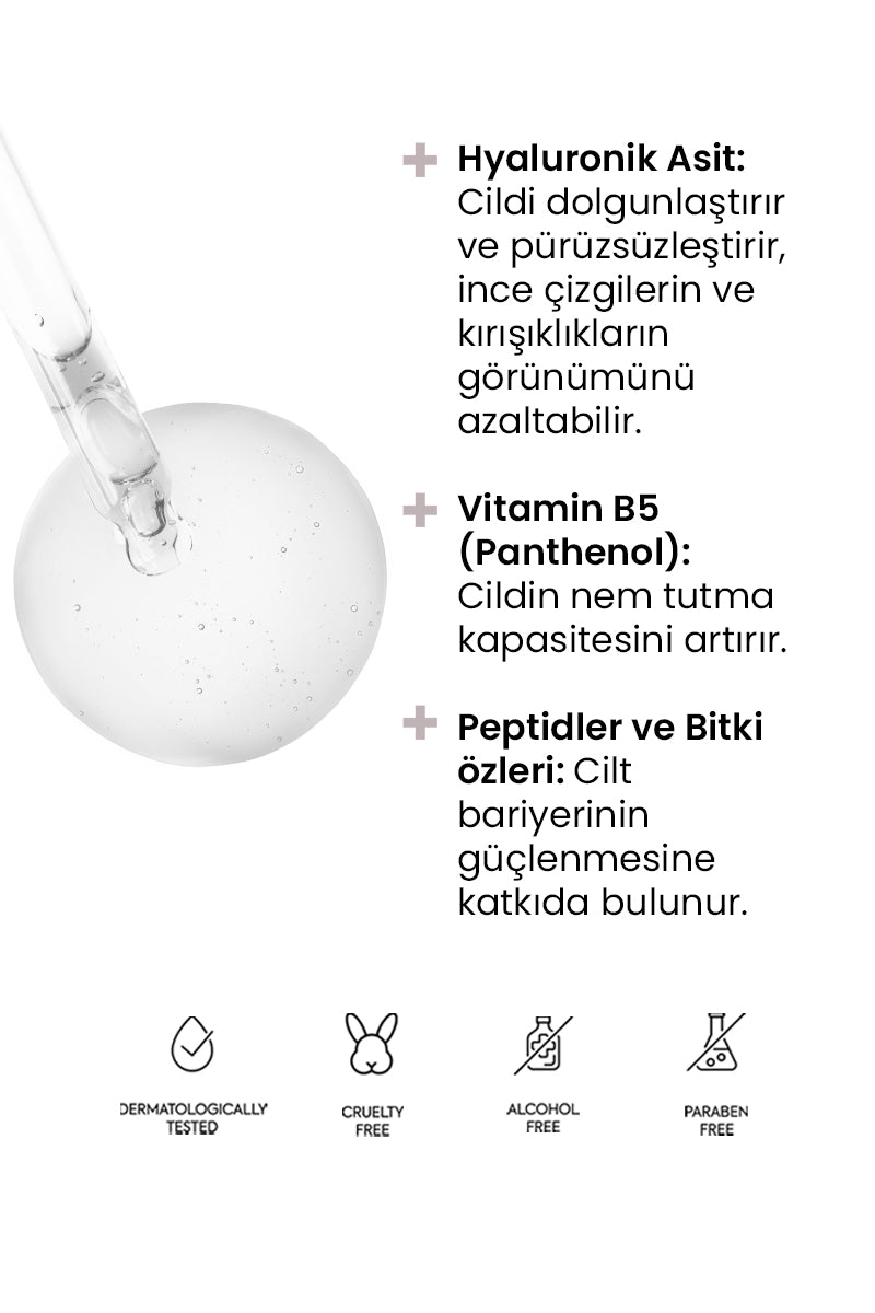 Hyaluronik Asit ve Vitamin B5 İçeren Nemlendirici Serum - Super Multi-Hydrating Serum