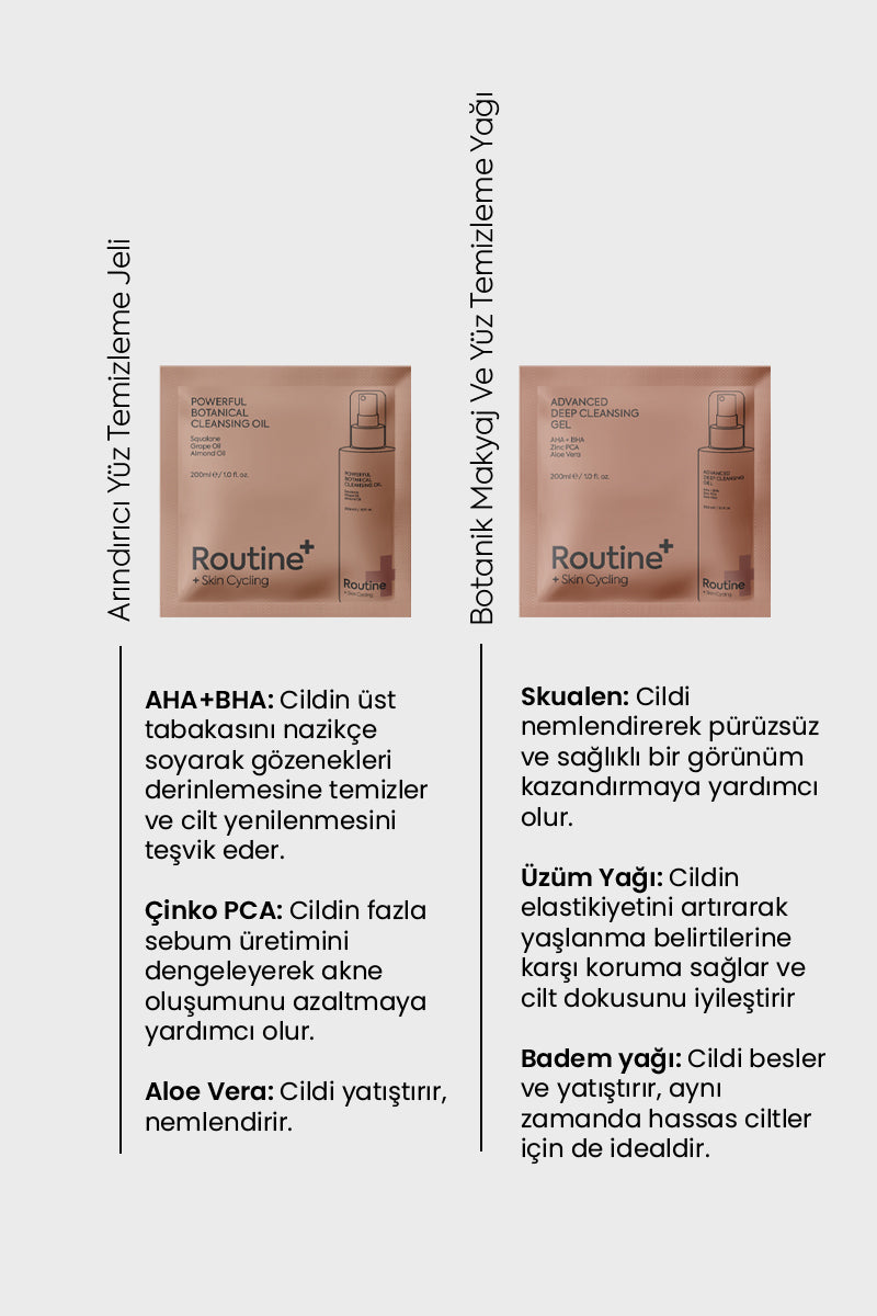 Routine+ Skin Cycling Deneme Kiti (8in1)